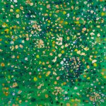 FALLING LEAFES
/ oil on canvas / metal leaf
/ 165 x 140 cm